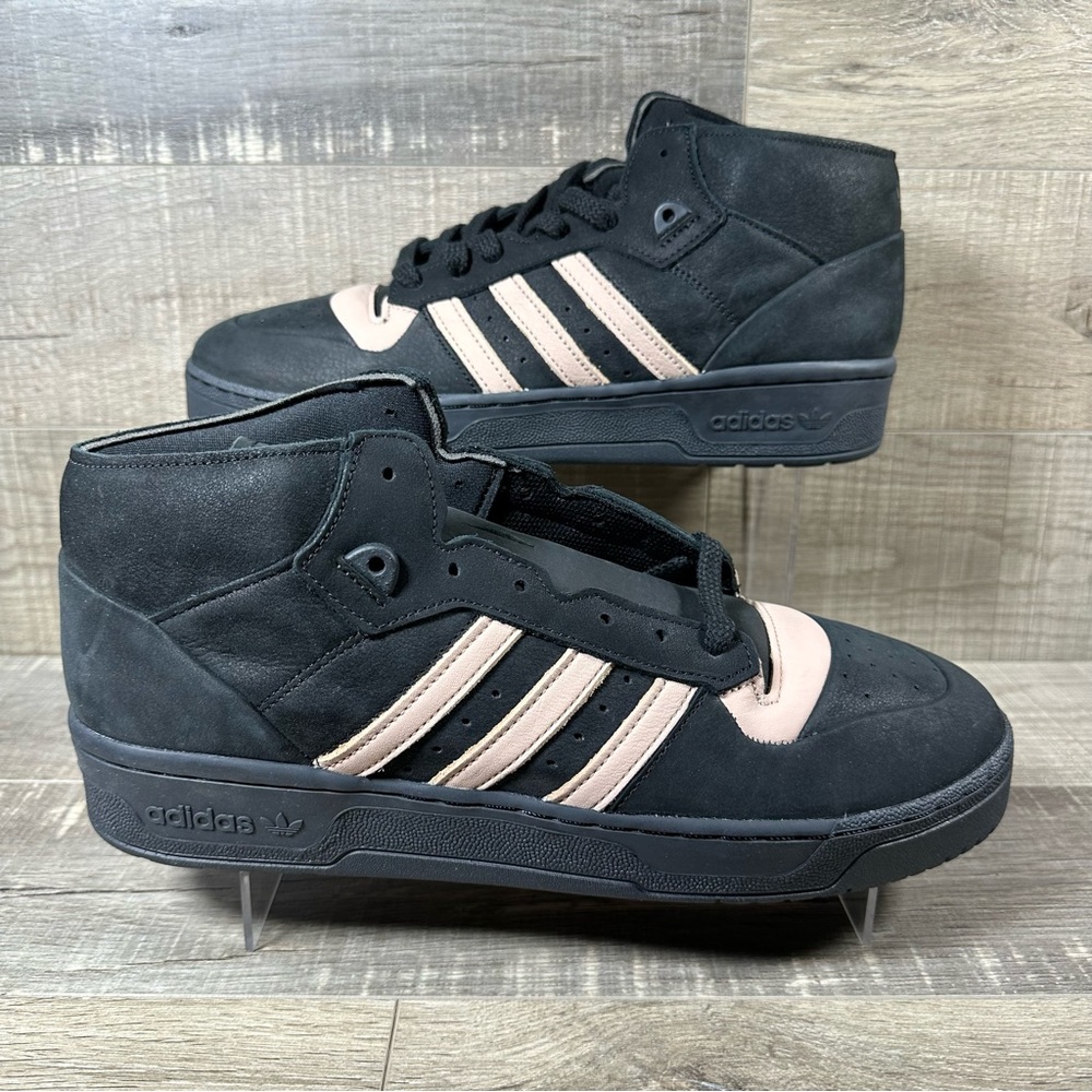 Adidas Rivalry Mid 001 “Core Black Ash Pearl” Men’s Shoes